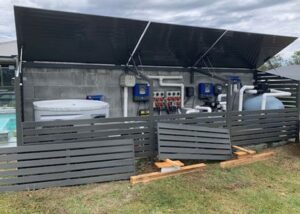pool equipment shed