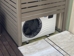 covers pool heater and blower